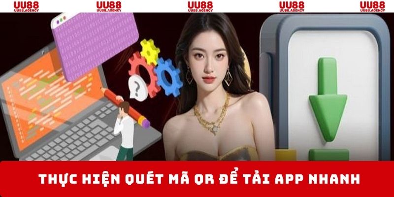 Quét mã để tiến hành tải app UU88 nhanh chóng, dễ dàng